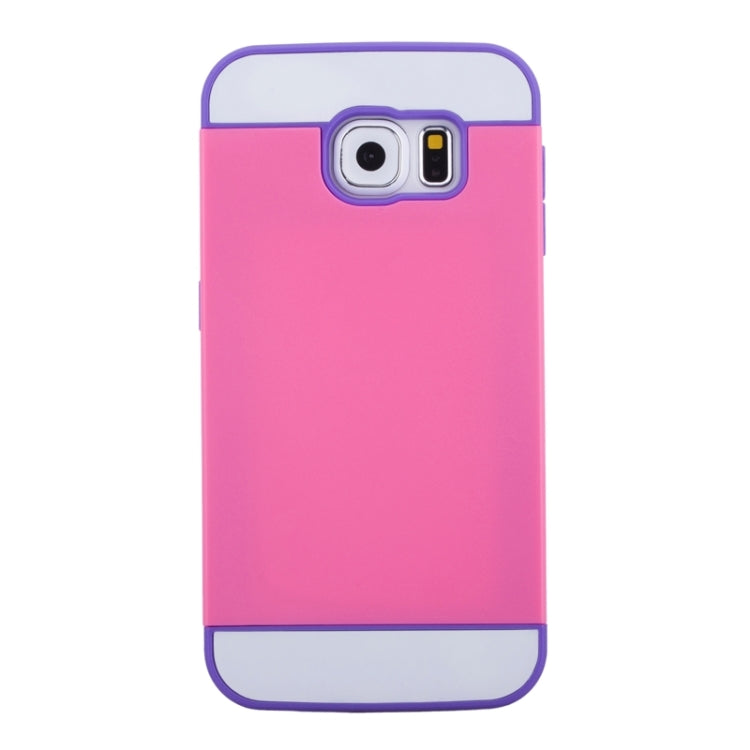 For Galaxy S6 Edge 2 in 1 Contrast Color Silicone & Plastic Case