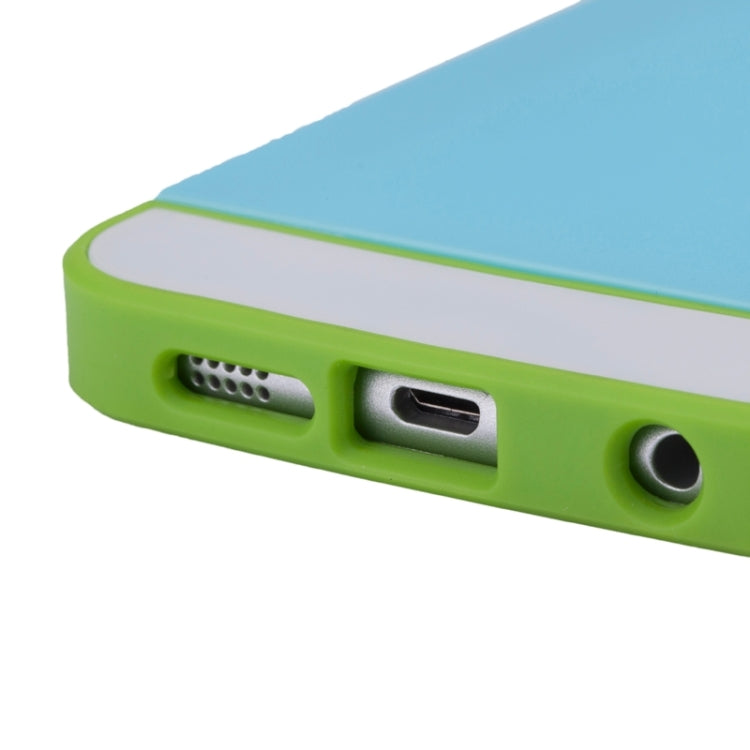 For Galaxy S6 Edge 2 in 1 Contrast Color Silicone & Plastic Case