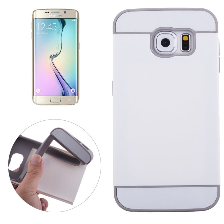 For Galaxy S6 Edge 2 in 1 Contrast Color Silicone & Plastic Case