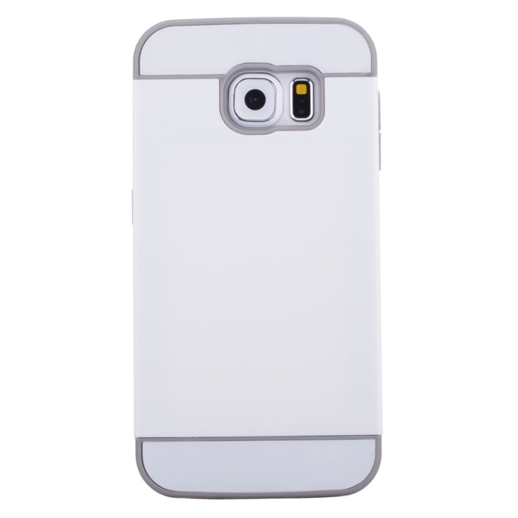 For Galaxy S6 Edge 2 in 1 Contrast Color Silicone & Plastic Case