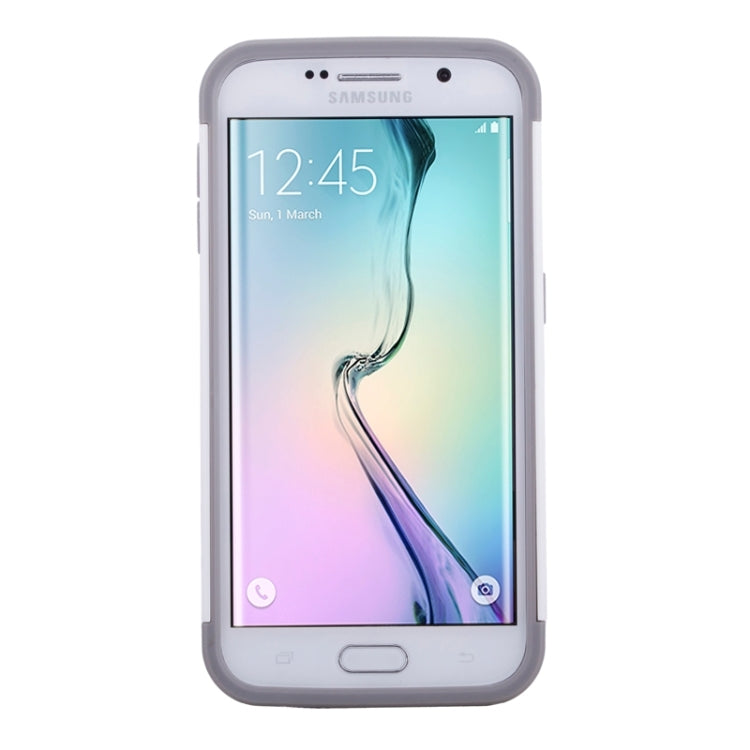 For Galaxy S6 Edge 2 in 1 Contrast Color Silicone & Plastic Case