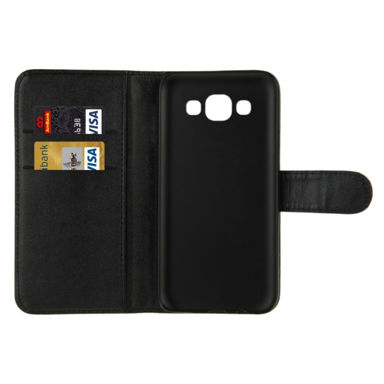 Horizontal Flip Magnetic Buckle PU Leather Case with Holder & Card Slot & Wallet for Galaxy E5 / E500