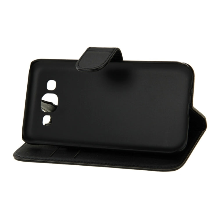 Horizontal Flip Magnetic Buckle PU Leather Case with Holder & Card Slot & Wallet for Galaxy E5 / E500