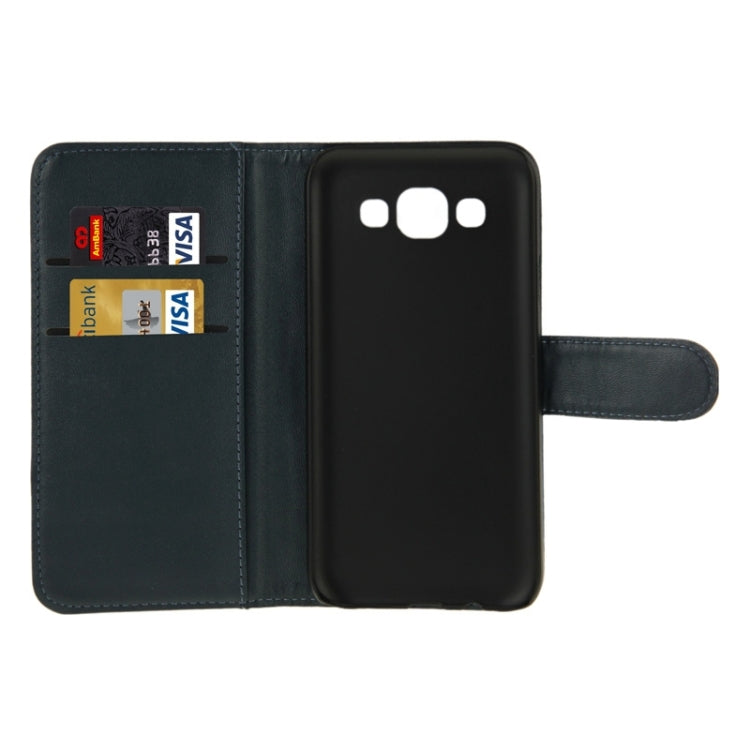 Horizontal Flip Magnetic Buckle PU Leather Case with Holder & Card Slot & Wallet for Galaxy E5 / E500