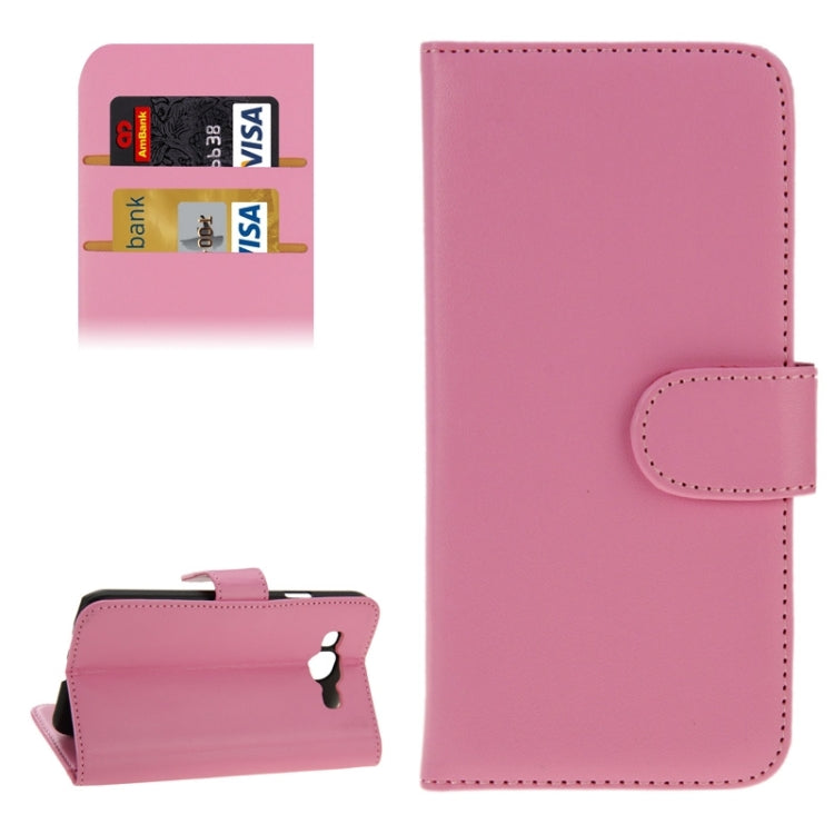 Horizontal Flip Magnetic Buckle PU Leather Case with Holder & Card Slot & Wallet for Galaxy E5 / E500