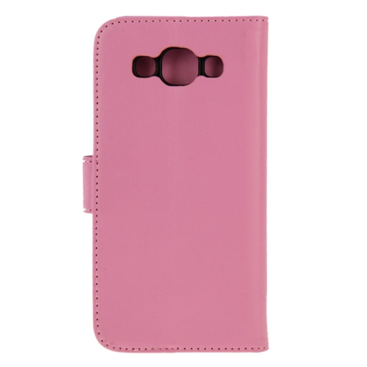 Horizontal Flip Magnetic Buckle PU Leather Case with Holder & Card Slot & Wallet for Galaxy E5 / E500