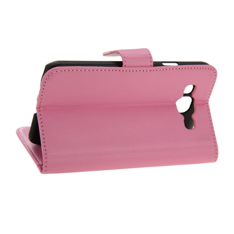 Horizontal Flip Magnetic Buckle PU Leather Case with Holder & Card Slot & Wallet for Galaxy E5 / E500