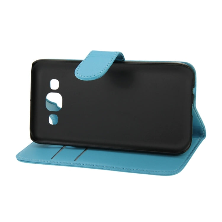 Horizontal Flip Magnetic Buckle PU Leather Case with Holder & Card Slot & Wallet for Galaxy E5 / E500