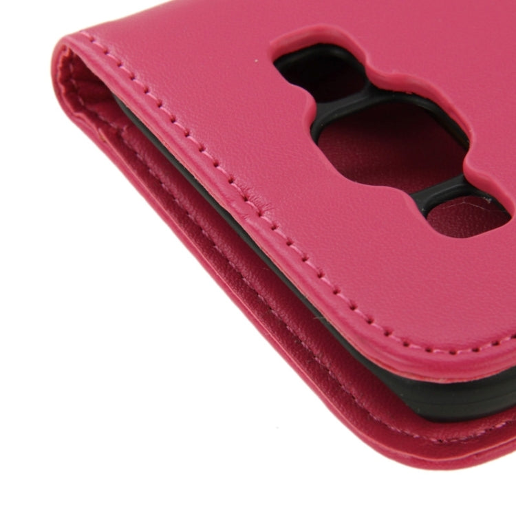 Horizontal Flip Magnetic Buckle PU Leather Case with Holder & Card Slot & Wallet for Galaxy E5 / E500