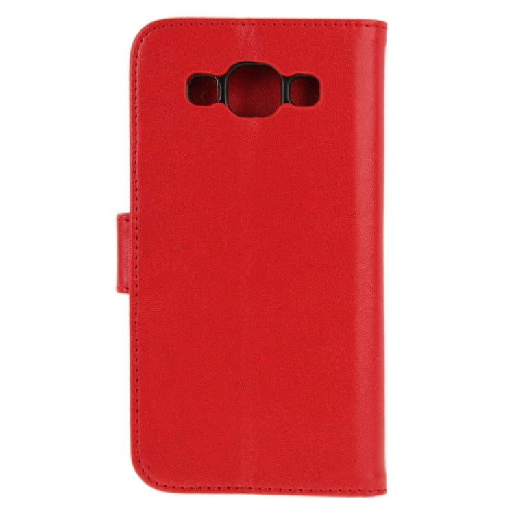 Horizontal Flip Magnetic Buckle PU Leather Case with Holder & Card Slot & Wallet for Galaxy E5 / E500