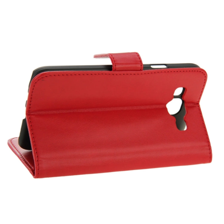 Horizontal Flip Magnetic Buckle PU Leather Case with Holder & Card Slot & Wallet for Galaxy E5 / E500