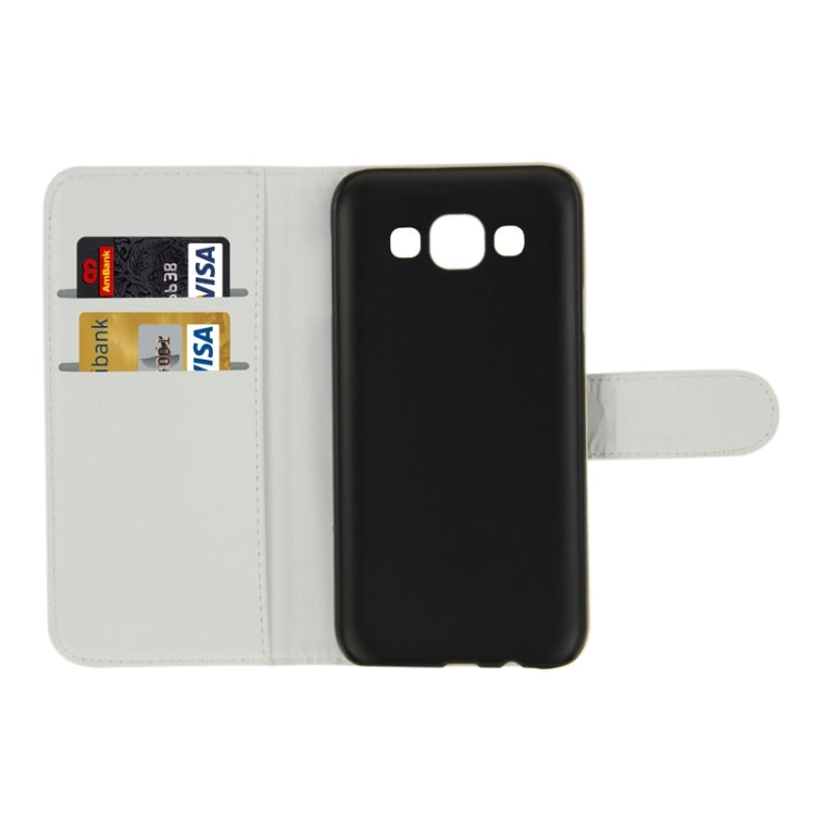 Horizontal Flip Magnetic Buckle PU Leather Case with Holder & Card Slot & Wallet for Galaxy E5 / E500