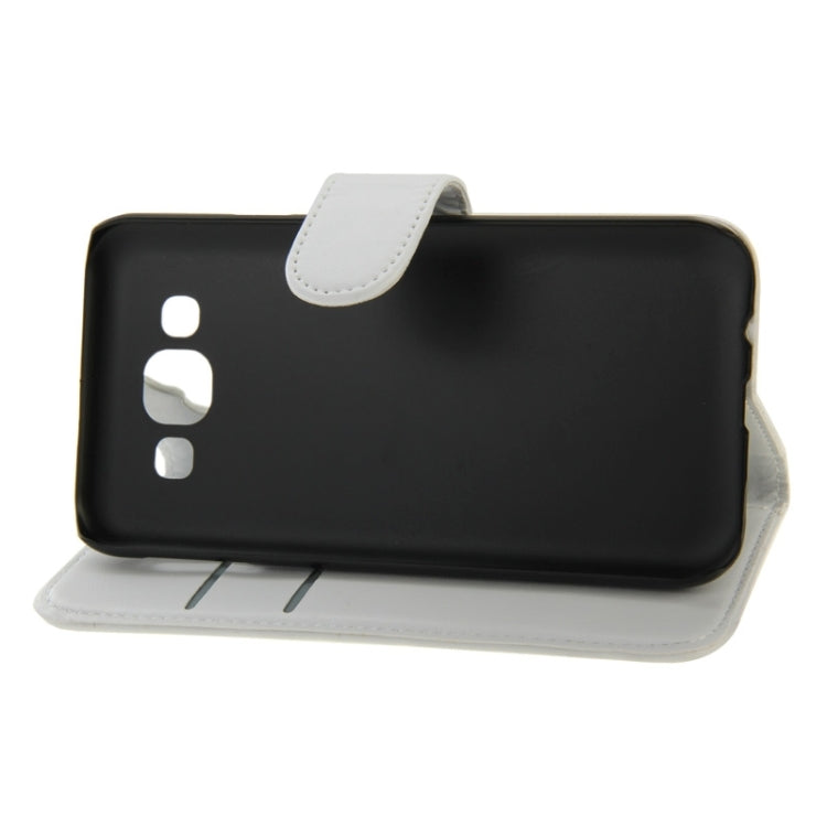 Horizontal Flip Magnetic Buckle PU Leather Case with Holder & Card Slot & Wallet for Galaxy E5 / E500