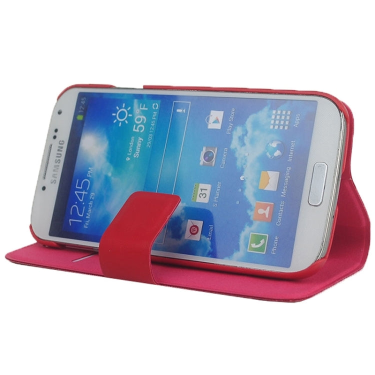 Fine Sheepskin Texture Sheepskin Horizontal Flip Leather Case with Card Slots & Holder for Galaxy S4