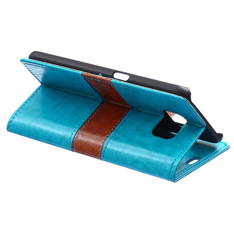 For Galaxy S6 / G920 Color Matching Flip Leather Case with Holder & Card Slots & Wallet