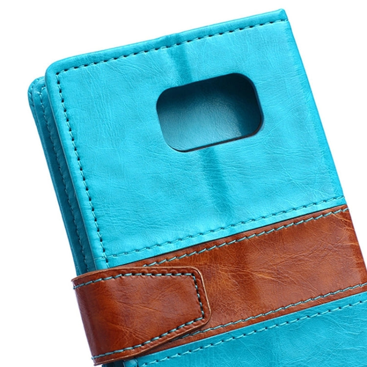 For Galaxy S6 / G920 Color Matching Flip Leather Case with Holder & Card Slots & Wallet