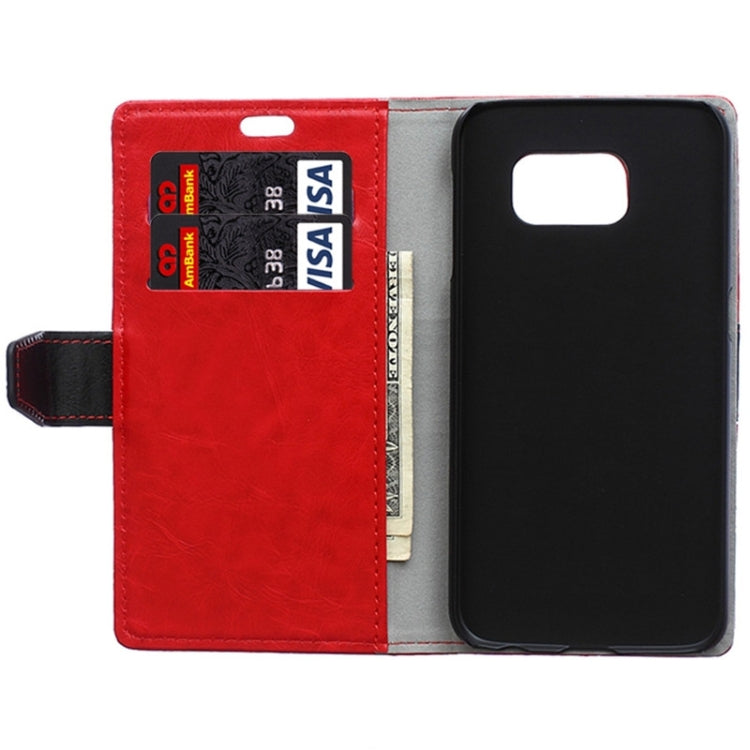 For Galaxy S6 / G920 Color Matching Flip Leather Case with Holder & Card Slots & Wallet