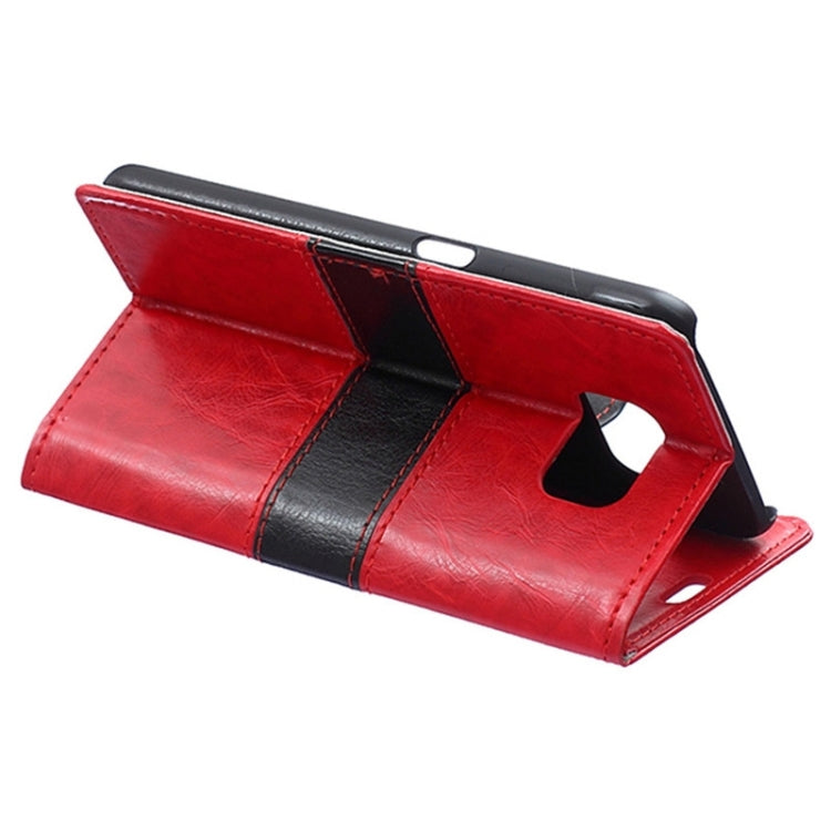 For Galaxy S6 / G920 Color Matching Flip Leather Case with Holder & Card Slots & Wallet