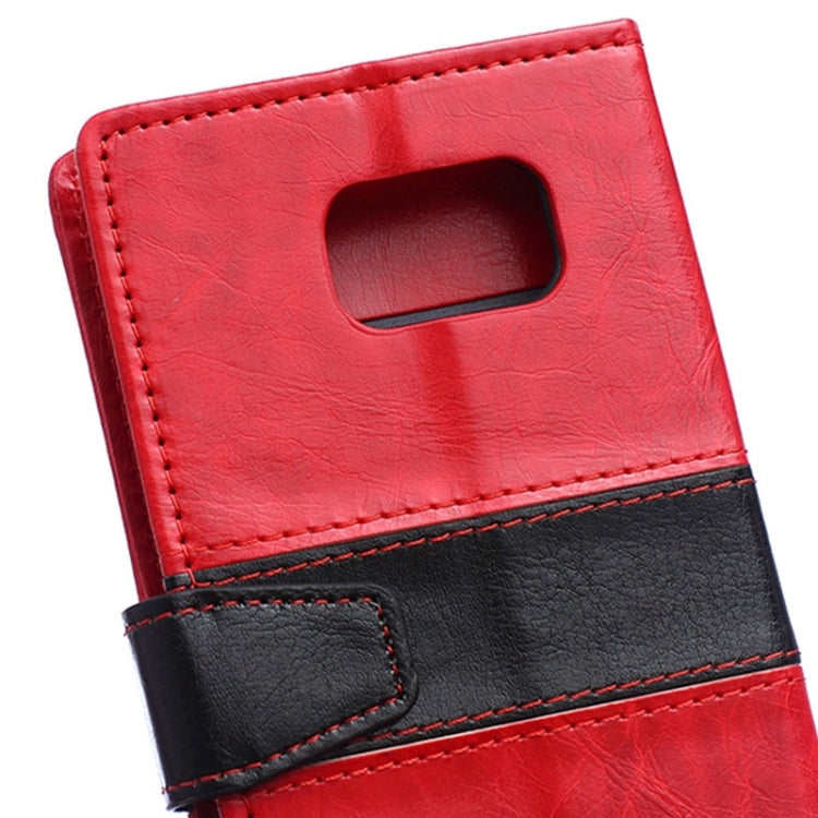 For Galaxy S6 / G920 Color Matching Flip Leather Case with Holder & Card Slots & Wallet