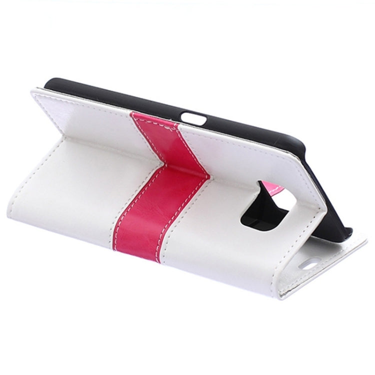 For Galaxy S6 / G920 Color Matching Flip Leather Case with Holder & Card Slots & Wallet