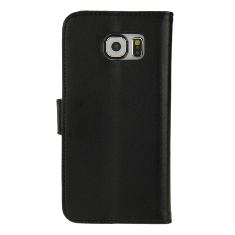 For Galaxy S6 Horizontal Flip Magnetic Buckle PU Leather Case with Holder & Card Slot & Wallet