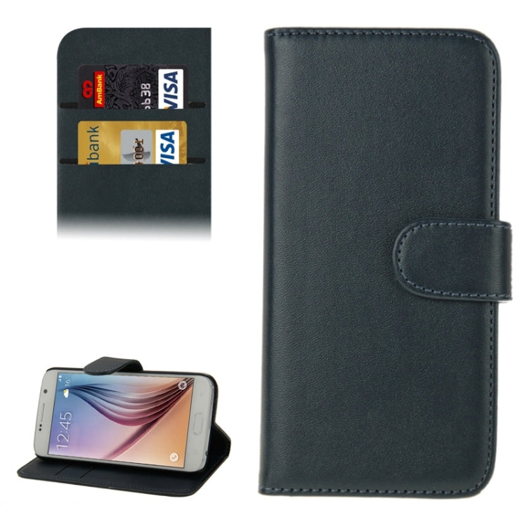 For Galaxy S6 Horizontal Flip Magnetic Buckle PU Leather Case with Holder & Card Slot & Wallet