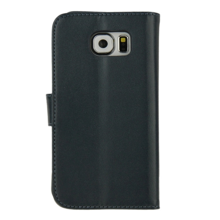 For Galaxy S6 Horizontal Flip Magnetic Buckle PU Leather Case with Holder & Card Slot & Wallet
