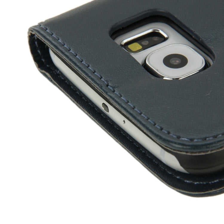 For Galaxy S6 Horizontal Flip Magnetic Buckle PU Leather Case with Holder & Card Slot & Wallet