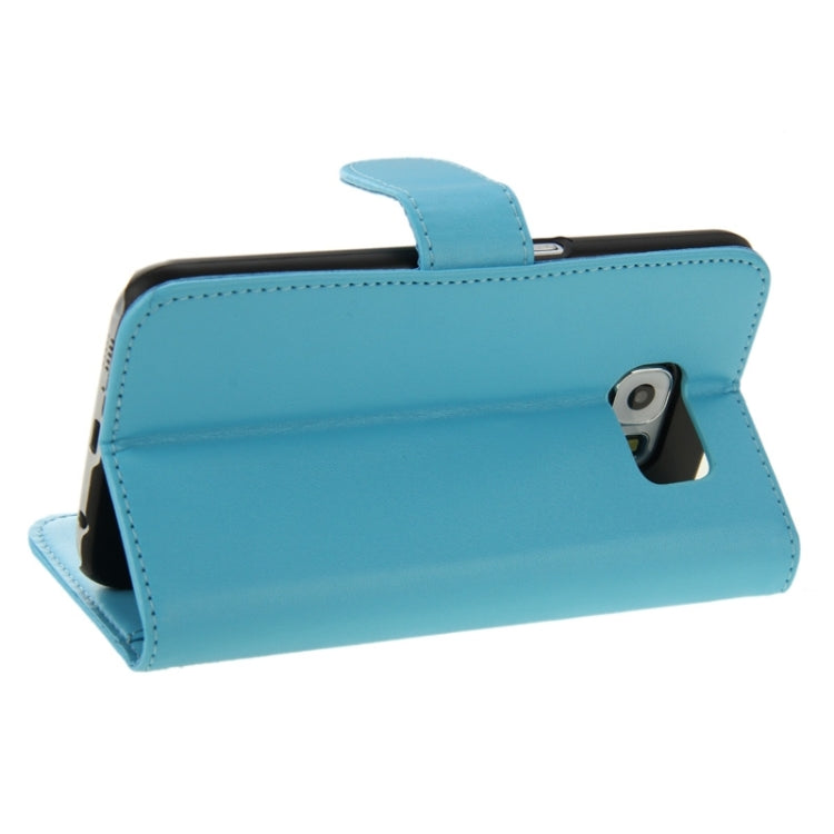 For Galaxy S6 Horizontal Flip Magnetic Buckle PU Leather Case with Holder & Card Slot & Wallet