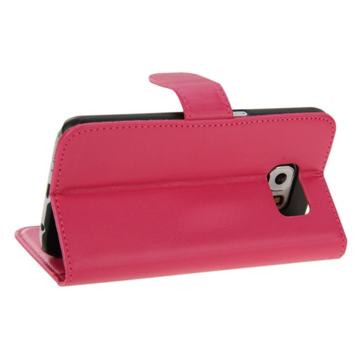 For Galaxy S6 Horizontal Flip Magnetic Buckle PU Leather Case with Holder & Card Slot & Wallet