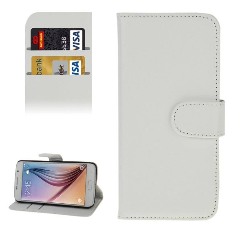 For Galaxy S6 Horizontal Flip Magnetic Buckle PU Leather Case with Holder & Card Slot & Wallet