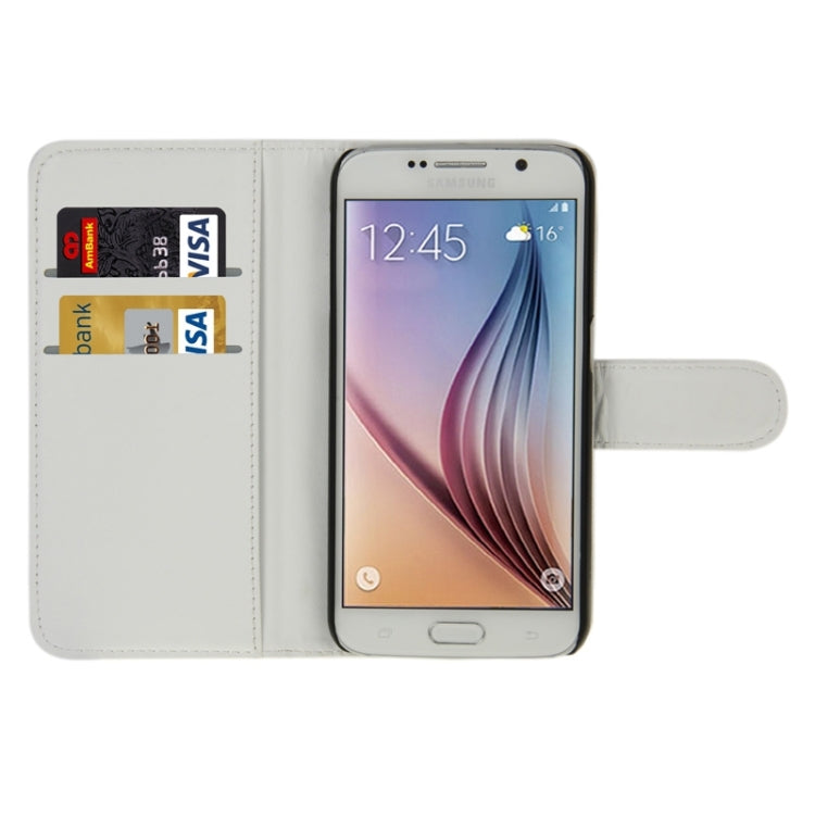 For Galaxy S6 Horizontal Flip Magnetic Buckle PU Leather Case with Holder & Card Slot & Wallet