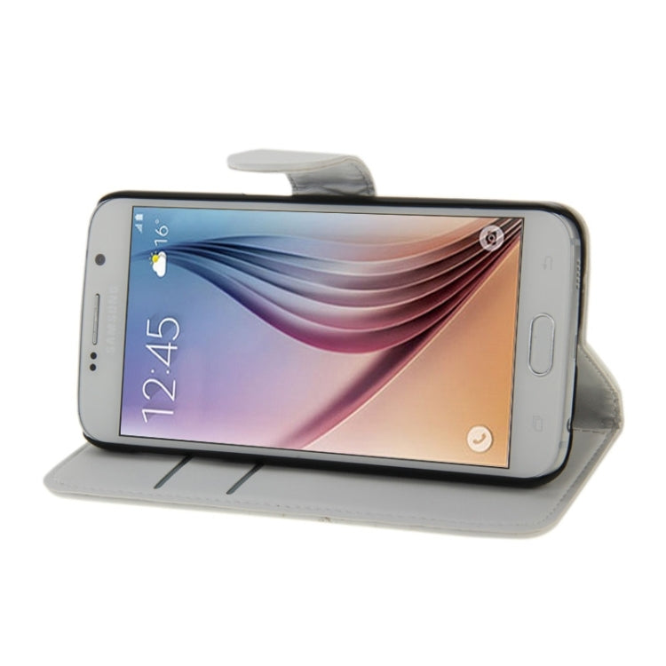 For Galaxy S6 Horizontal Flip Magnetic Buckle PU Leather Case with Holder & Card Slot & Wallet