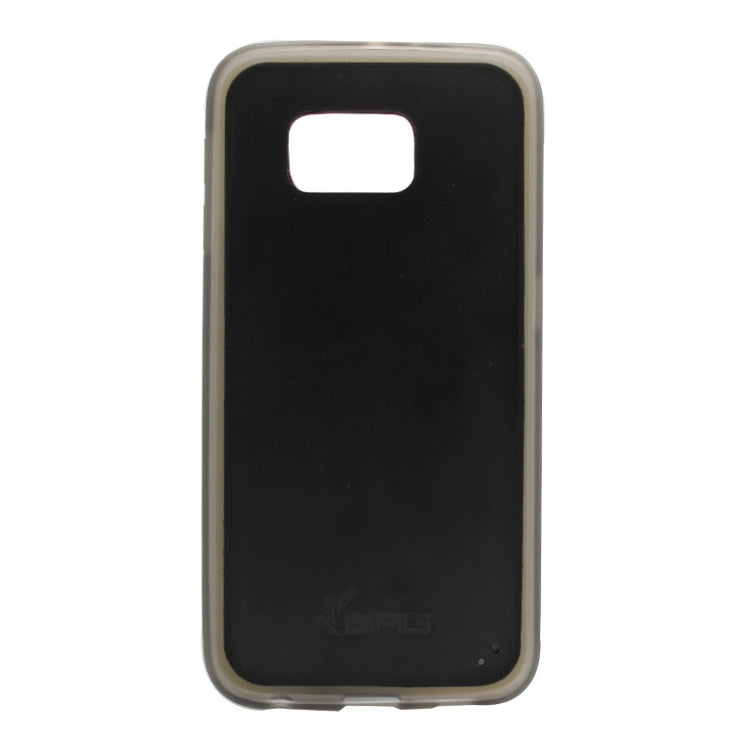 For Galaxy S6 Edge Crazy Horse Texture PU Leather + TPU + PC Case with Card Slots & Holder