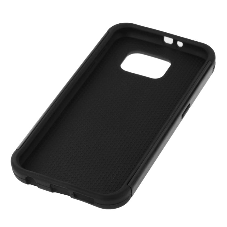 For Galaxy S6 Football Texture PC + TPU Contrast Color Combination Case