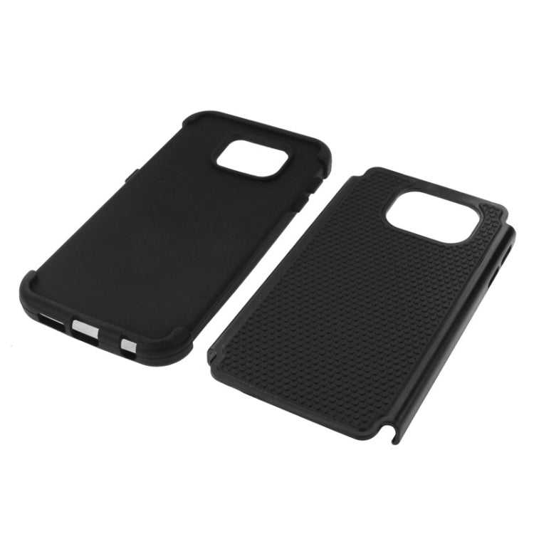 For Galaxy S6 Football Texture PC + TPU Contrast Color Combination Case
