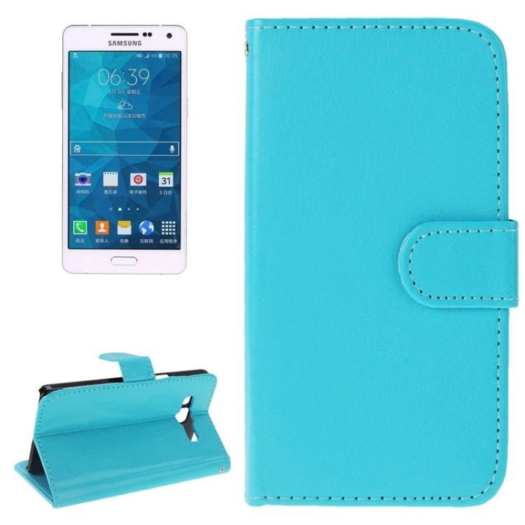 Litchi Texture Horizontal Flip Magnetic Buckle Leather Case with Card Slots & Holder for Galaxy A5 / A5000