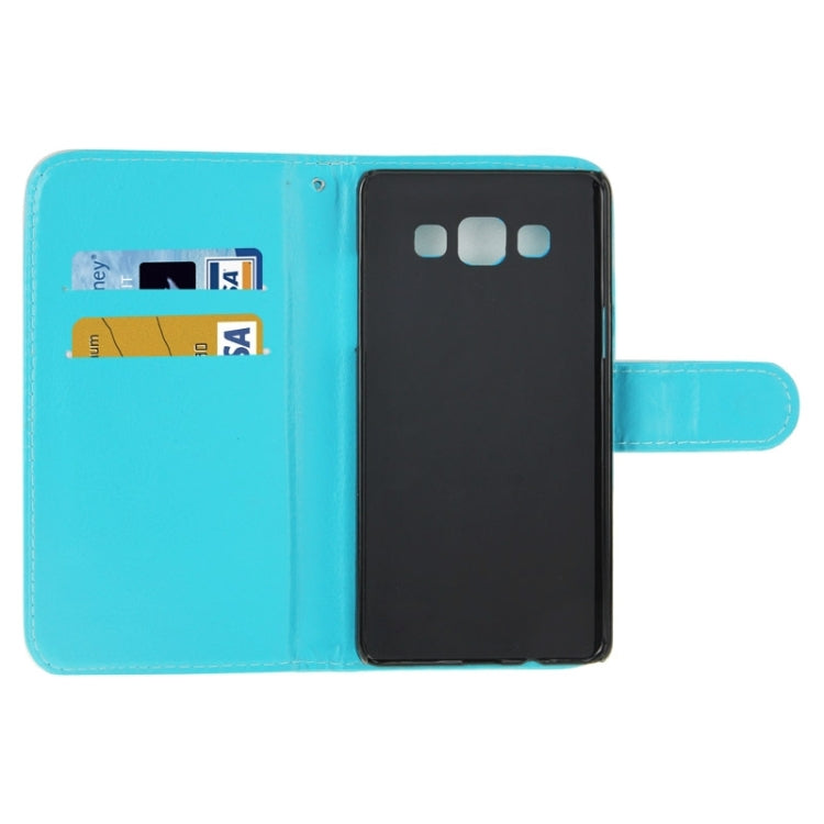 Litchi Texture Horizontal Flip Magnetic Buckle Leather Case with Card Slots & Holder for Galaxy A5 / A5000