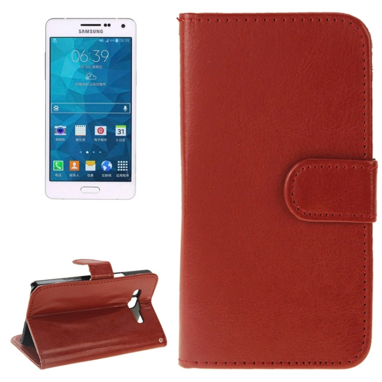 Litchi Texture Horizontal Flip Magnetic Buckle Leather Case with Card Slots & Holder for Galaxy A5 / A5000
