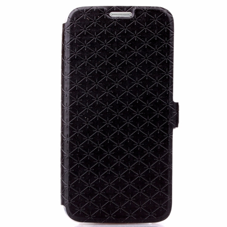 For Galaxy S6 / G920 Diamond Pattern Flip Leather Case with Card Slots & Holder