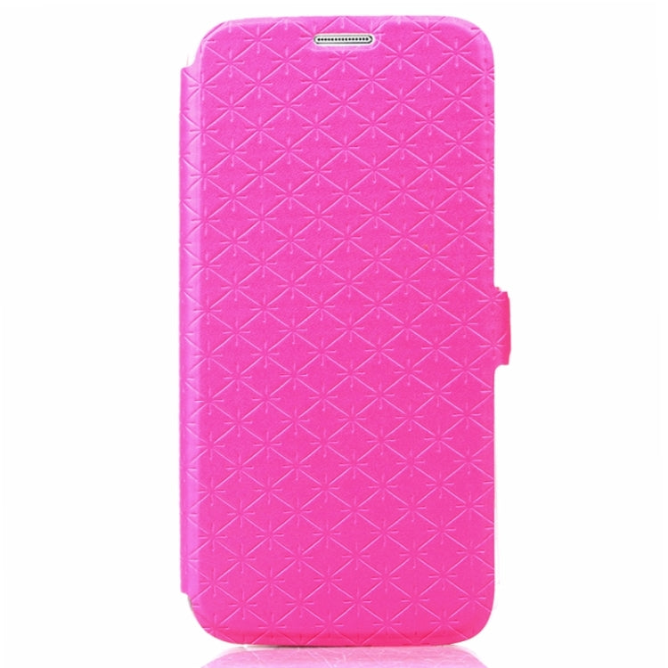 For Galaxy S6 / G920 Diamond Pattern Flip Leather Case with Card Slots & Holder