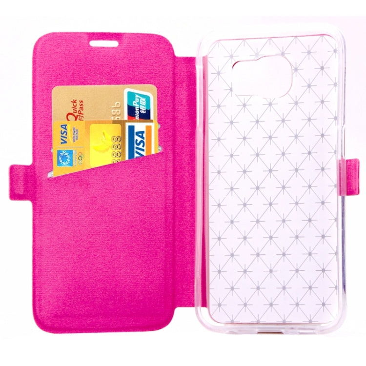 For Galaxy S6 / G920 Diamond Pattern Flip Leather Case with Card Slots & Holder