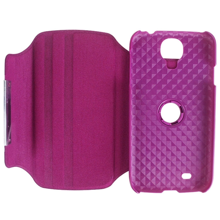 Fine Sheepskin Texture 360 Degree Rotating Leather Case with 2 Gears Holder & Metal buckle for Galaxy S4