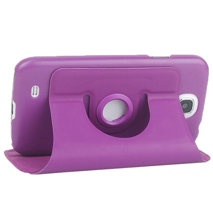 Fine Sheepskin Texture 360 Degree Rotating Leather Case with 2 Gears Holder & Metal buckle for Galaxy S4