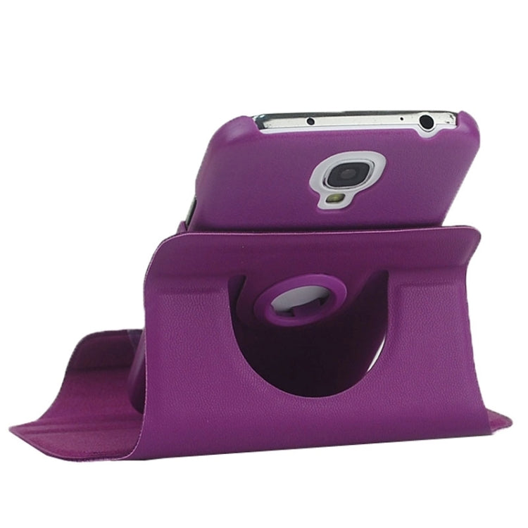 Fine Sheepskin Texture 360 Degree Rotating Leather Case with 2 Gears Holder & Metal buckle for Galaxy S4