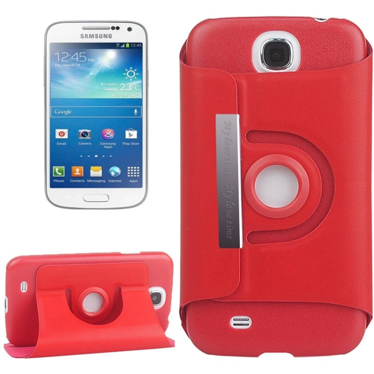 Fine Sheepskin Texture 360 Degree Rotating Leather Case with 2 Gears Holder & Metal buckle for Galaxy S4