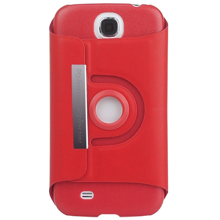 Fine Sheepskin Texture 360 Degree Rotating Leather Case with 2 Gears Holder & Metal buckle for Galaxy S4