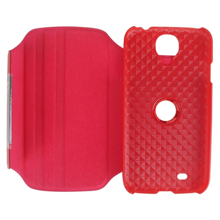 Fine Sheepskin Texture 360 Degree Rotating Leather Case with 2 Gears Holder & Metal buckle for Galaxy S4