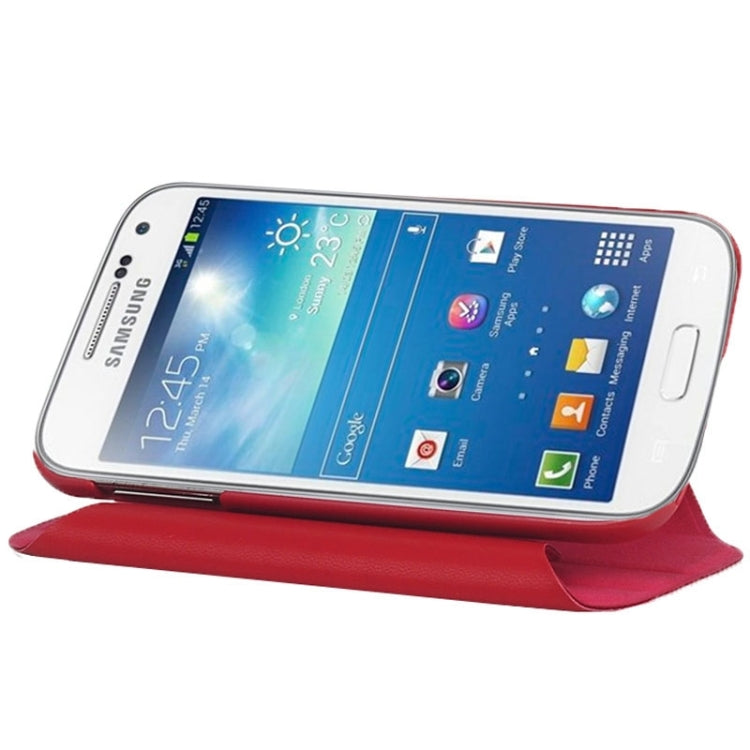 Fine Sheepskin Texture 360 Degree Rotating Leather Case with 2 Gears Holder & Metal buckle for Galaxy S4