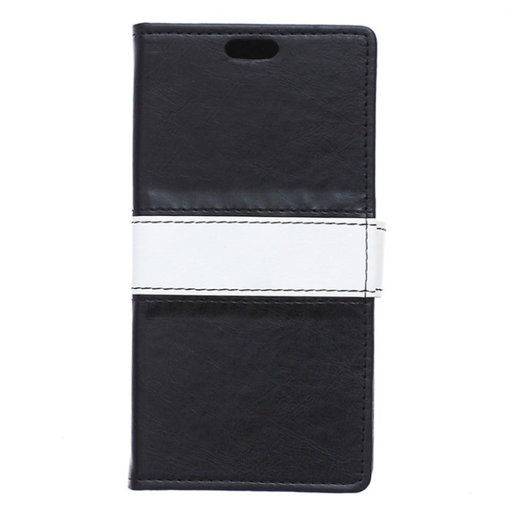 Color Matching Flip Leather Case with Holder & Card Slots & Wallet for Galaxy E5 / E500